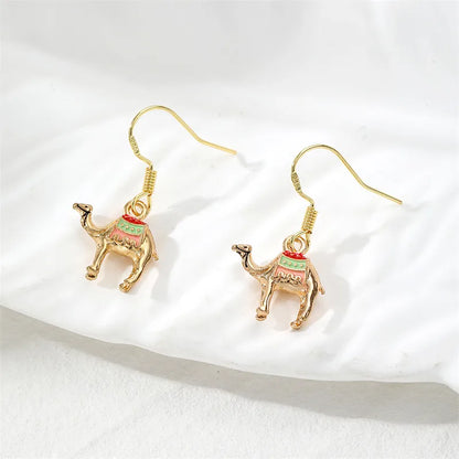 1 Pair Cute Simple Style Animal Alloy Drop Earrings