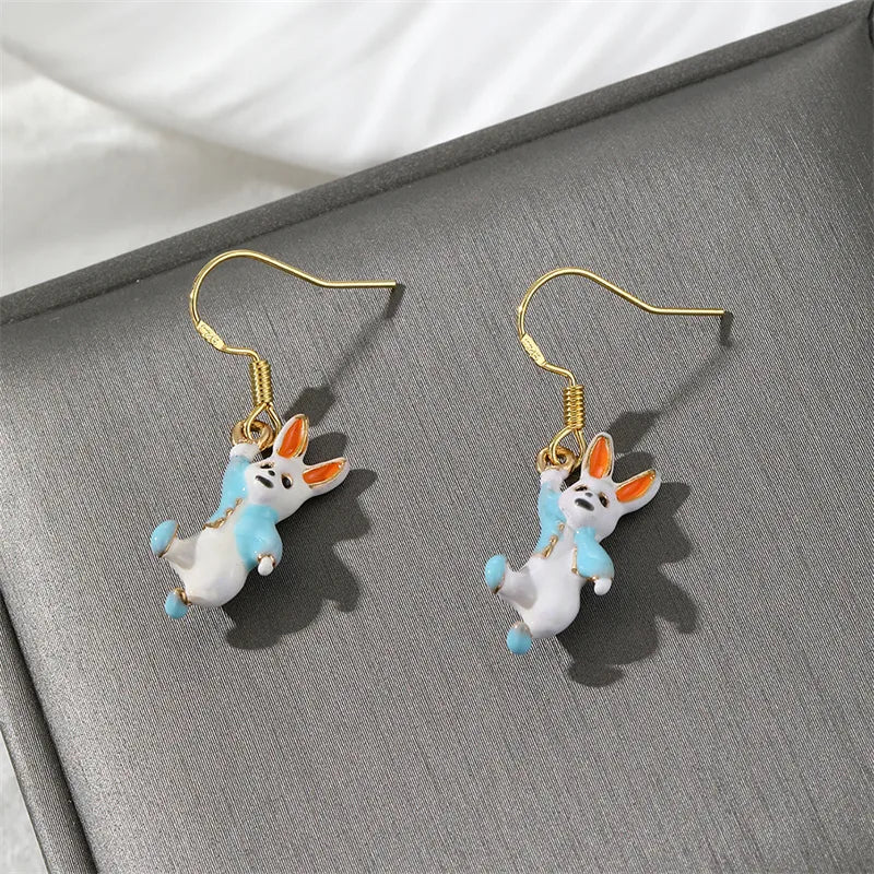 1 Pair Cute Simple Style Animal Alloy Drop Earrings