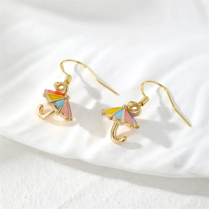 1 Pair Cute Simple Style Animal Alloy Drop Earrings