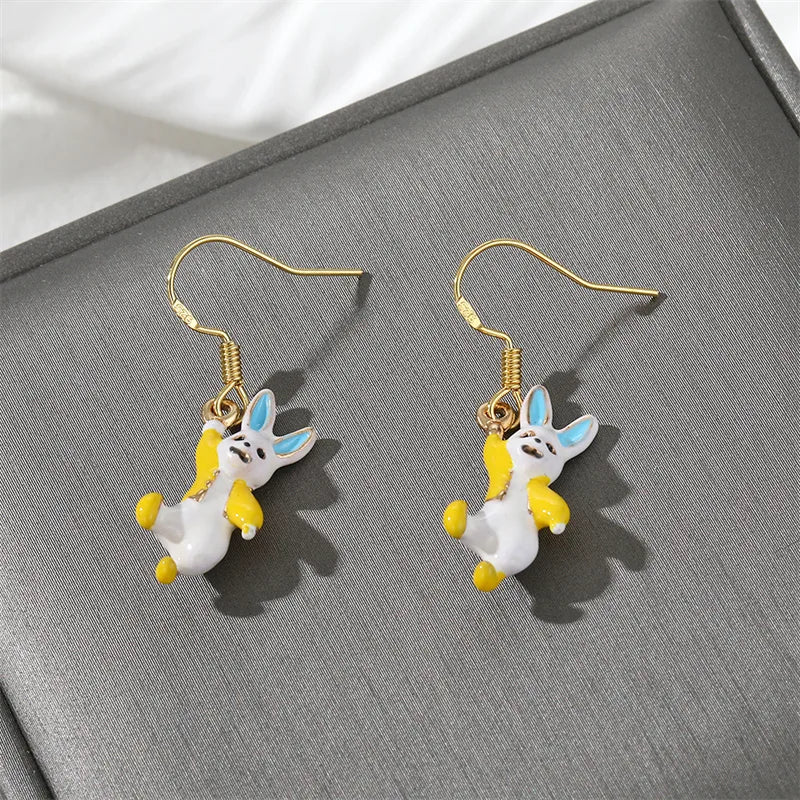 1 Pair Cute Simple Style Animal Alloy Drop Earrings