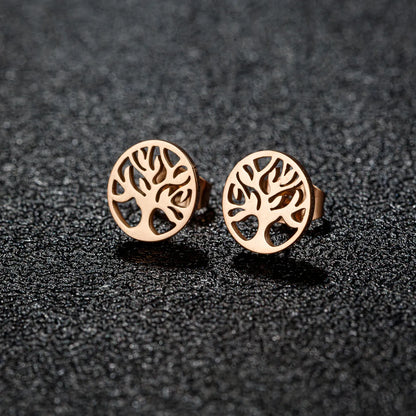 1 Pair Cute Simple Style Animal Notes Polishing 304 Stainless Steel 18K Gold Plated Ear Studs