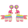 1 Pair Cute Simple Style Classic Style Horse Inlay Alloy Seed Bead K Gold Plated Drop Earrings