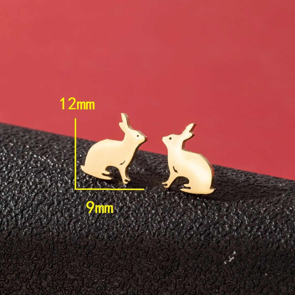 1 Pair Cute Simple Style Dog Cat Flower Polishing Hollow Out 304 Stainless Steel 18K Gold Plated Ear Studs