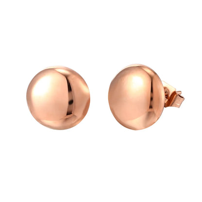 1 Pair Cute Solid Color Titanium Steel Earrings