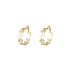 1 Pair Cute Star Heart Shape Plating Iron K Gold Plated Hoop Earrings