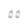 1 Pair Cute Star Heart Shape Plating Iron K Gold Plated Hoop Earrings