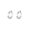 1 Pair Cute Star Heart Shape Plating Iron K Gold Plated Hoop Earrings