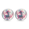 1 Pair Cute Sweet  Inlay Alloy Glass Glass Ear Studs