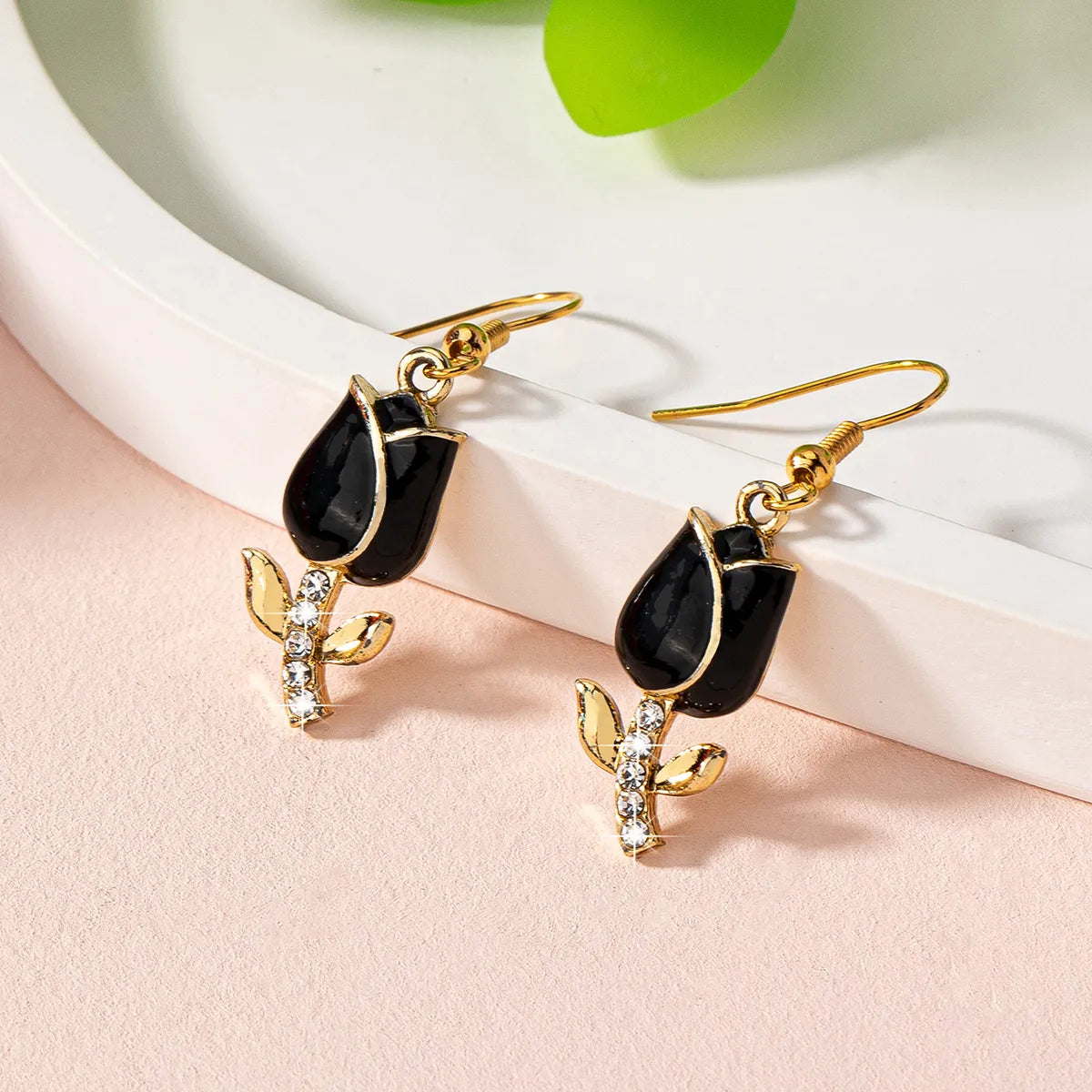 1 Pair Cute Vacation Flower Zinc Alloy Drop Earrings