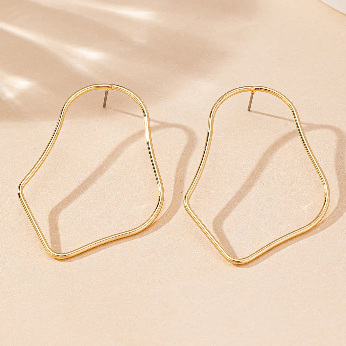 1 Pair Elegant Basic Simple Style Geometric Iron Ear Studs