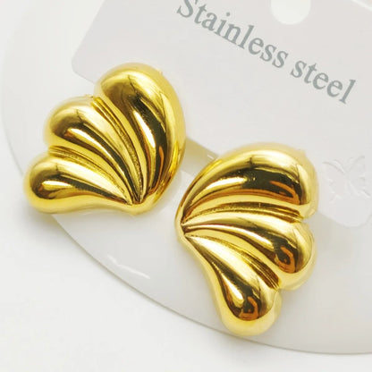 1 Pair Elegant Bow Knot 304 Stainless Steel 18K Gold Plated Ear Studs