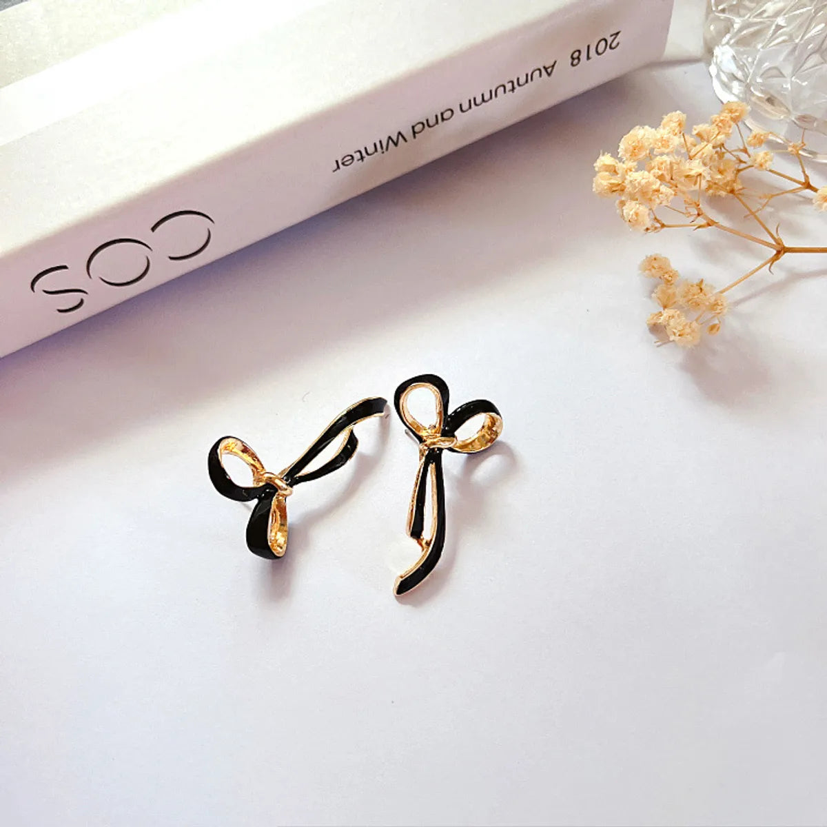 1 Pair Elegant Bow Knot Plating Alloy Ear Studs