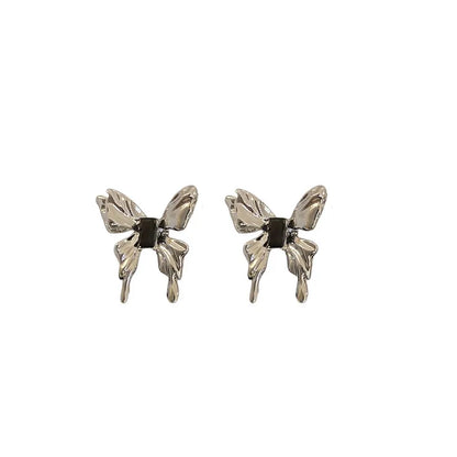 1 Pair Elegant Butterfly Copper Ear Studs