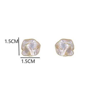 1 Pair Elegant Classic Style Streetwear Flower Enamel Zinc Alloy Ear Studs