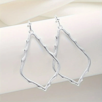 1 Pair Elegant Commute Geometric Copper Drop Earrings