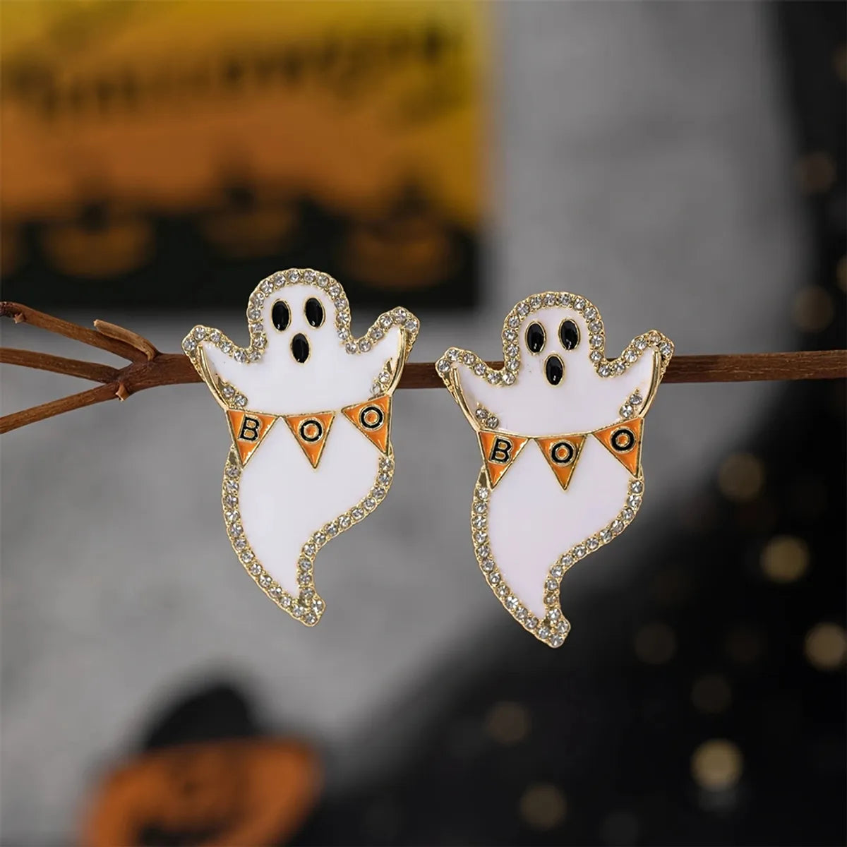 1 Pair Elegant Cute Streetwear Ghost Alloy Drop Earrings