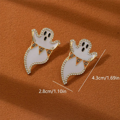 1 Pair Elegant Cute Streetwear Ghost Alloy Drop Earrings