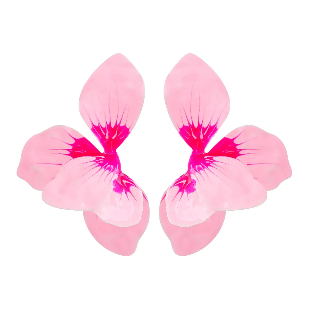 1 Pair Elegant Exaggerated Sweet Irregular Flower Alloy Ear Studs