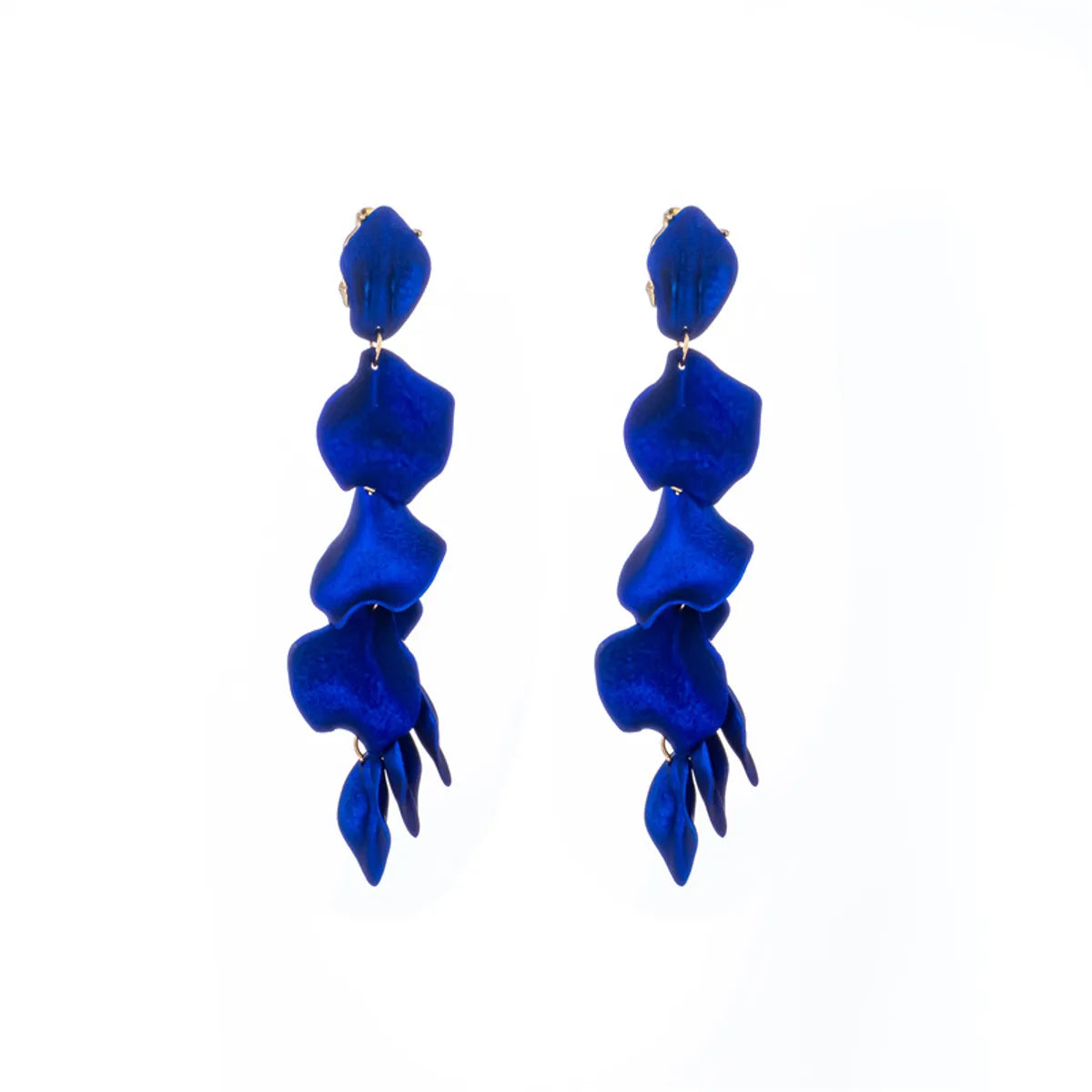 1 Pair Elegant Flower Alloy Plating Women'S Drop Earrings