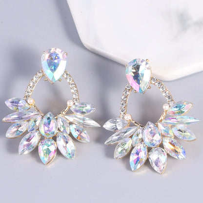 1 Pair Elegant Geometric Alloy Drop Earrings