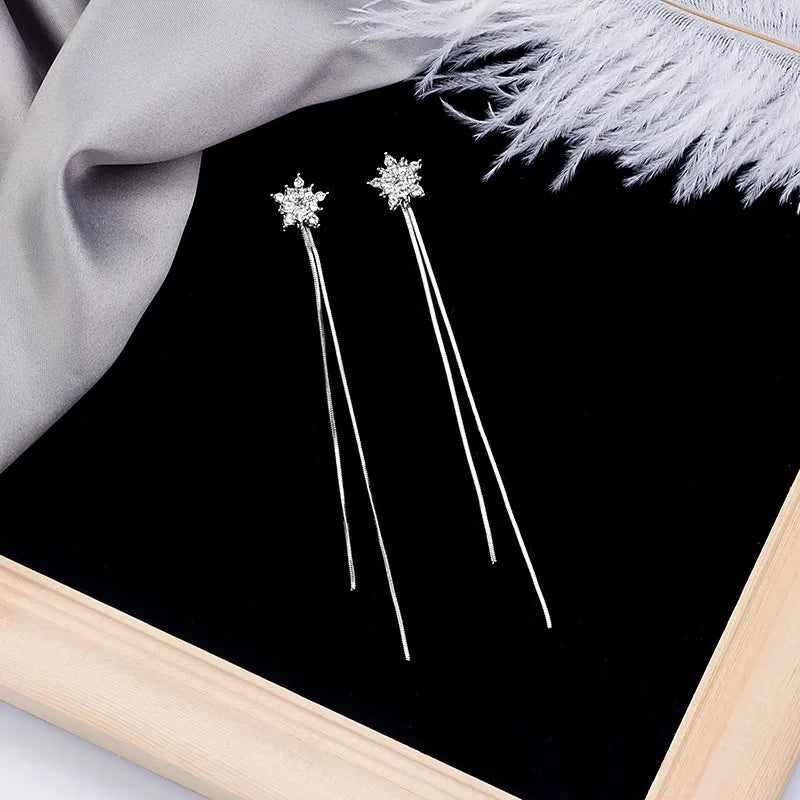 1 Pair Elegant Geometric Alloy Inlay Rhinestones Women'S Drop Earrings