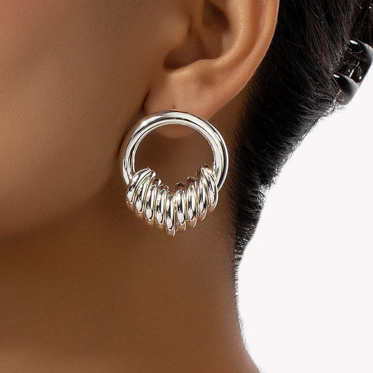 1 Pair Elegant Geometric Plating Alloy Earrings