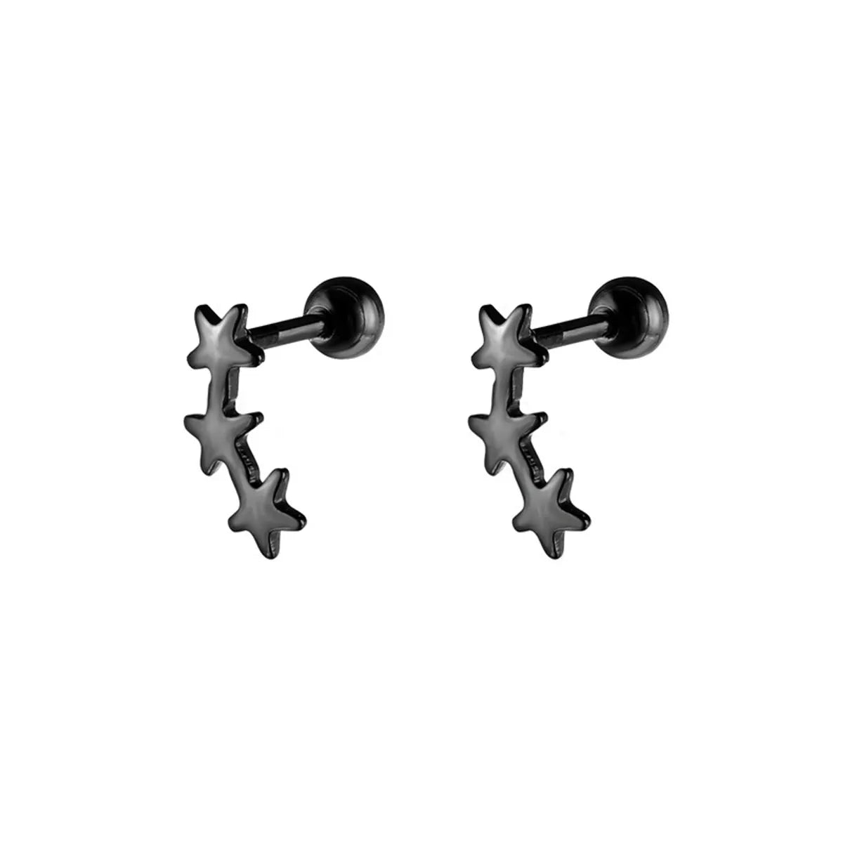 1 Piece Elegant Geometric Plating Stainless Steel Ear Studs