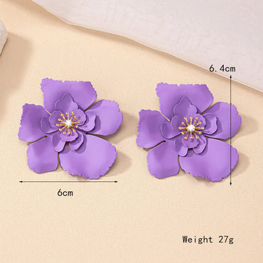 1 Pair Elegant Glam Lady Flower Plating Inlay Ferroalloy Artificial Pearls 14k Gold Plated Ear Studs