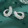 1 Pair Elegant Glam Shiny Geometric Inlay Copper Zircon White Gold Plated Ear Studs