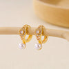 1 Pair Elegant Heart Shape Bow Knot Inlay Brass Zircon Drop Earrings