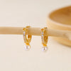 1 Pair Elegant Heart Shape Bow Knot Inlay Brass Zircon Drop Earrings