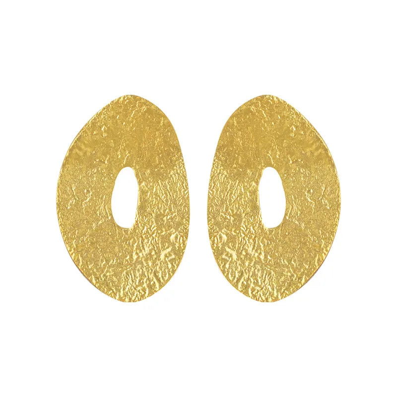 1 Pair Elegant Irregular Plating Alloy Gold Plated Drop Earrings