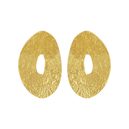 1 Pair Elegant Irregular Plating Alloy Gold Plated Drop Earrings