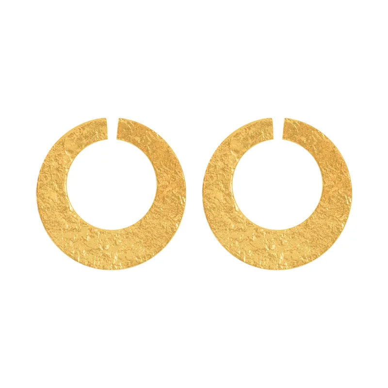 1 Pair Elegant Irregular Plating Alloy Gold Plated Drop Earrings