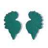 1 Pair Elegant Lady Leaves Stoving Varnish Alloy Ear Studs