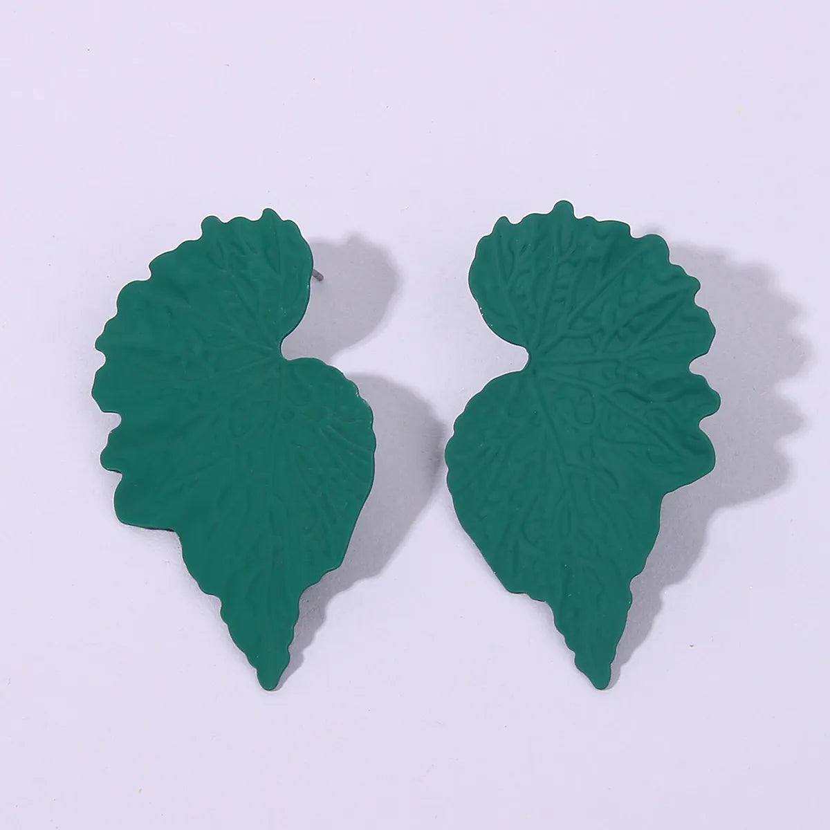 1 Pair Elegant Lady Leaves Stoving Varnish Alloy Ear Studs