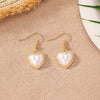 1 Pair Elegant Lady Modern Style Heart Shape Plastic Zinc Alloy Drop Earrings