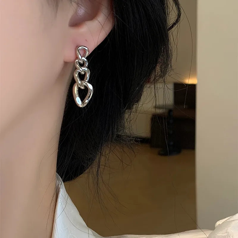 1 Pair Elegant Lady Modern Style Solid Color Alloy Drop Earrings