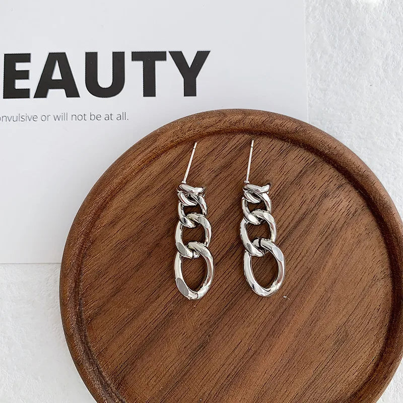 1 Pair Elegant Lady Modern Style Solid Color Alloy Drop Earrings