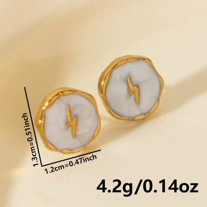 1 Pair Elegant Letter 304 Stainless Steel Ear Studs