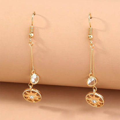 1 Pair Elegant Luxurious Flower Inlay Artificial Pearl Resin Copper Artificial Pearls Drop Earrings