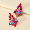 1 Pair Elegant Luxurious Lady Geometric Plating Inlay Zinc Alloy Rhinestones Ear Studs