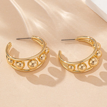 1 Pair Elegant Luxurious Other Ferroalloy Earrings