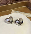 1 Pair Elegant Modern Style Heart Shape Stoving Varnish Alloy Ear Studs