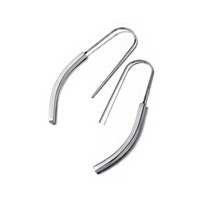 1 Pair Elegant Modern Style Simple Style Lines 304 Stainless Steel 18K Gold Plated Ear Hook