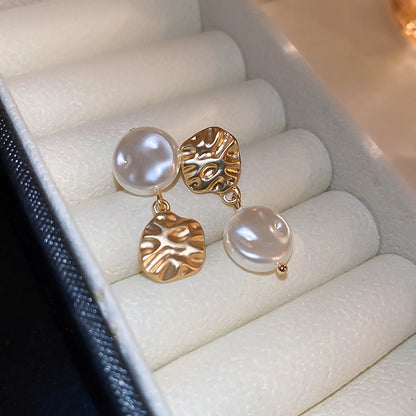 1 Pair Elegant Retro Flower Inlay Copper Zircon Ear Studs