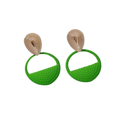 1 Pair Elegant Retro Geometric Alloy Drop Earrings