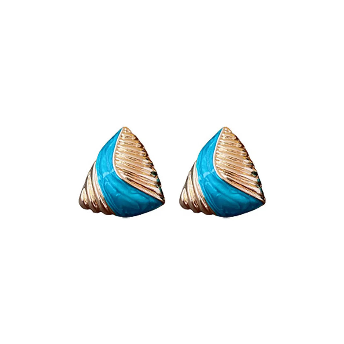 1 Pair Elegant Retro Geometric Enamel Alloy Ear Studs