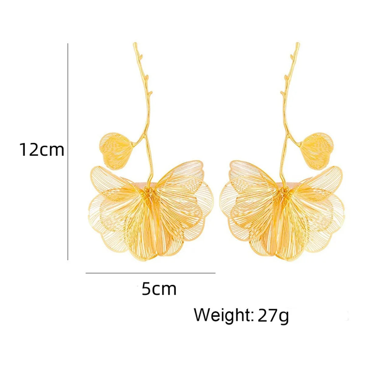 1 Pair Elegant Retro Luxurious Flower Plating Alloy Copper Gold Plated Silver Plated Drop Earrings