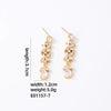 1 Pair Elegant Shiny Water Droplets Plating Inlay Copper Zircon Rhodium Plated Drop Earrings